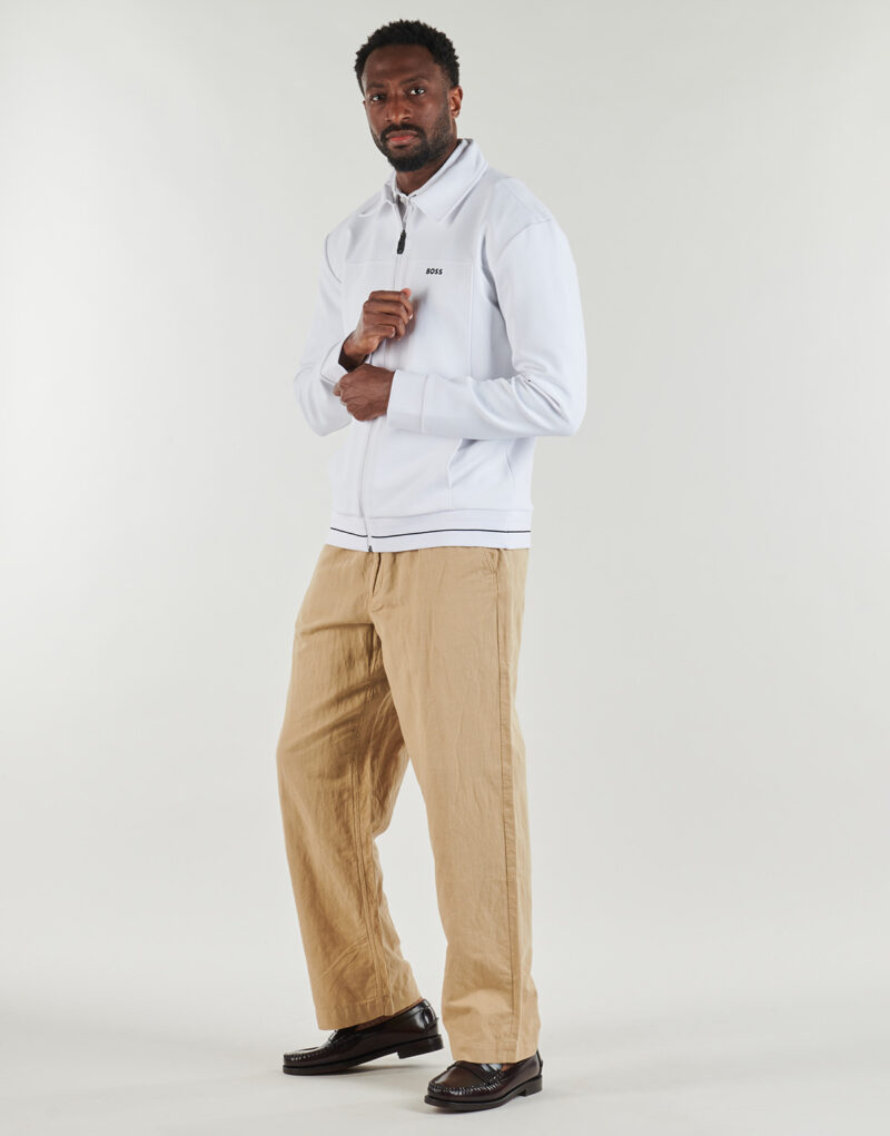 Veste BOSS SW_Member FZ Blanche Vestes Homme - 3