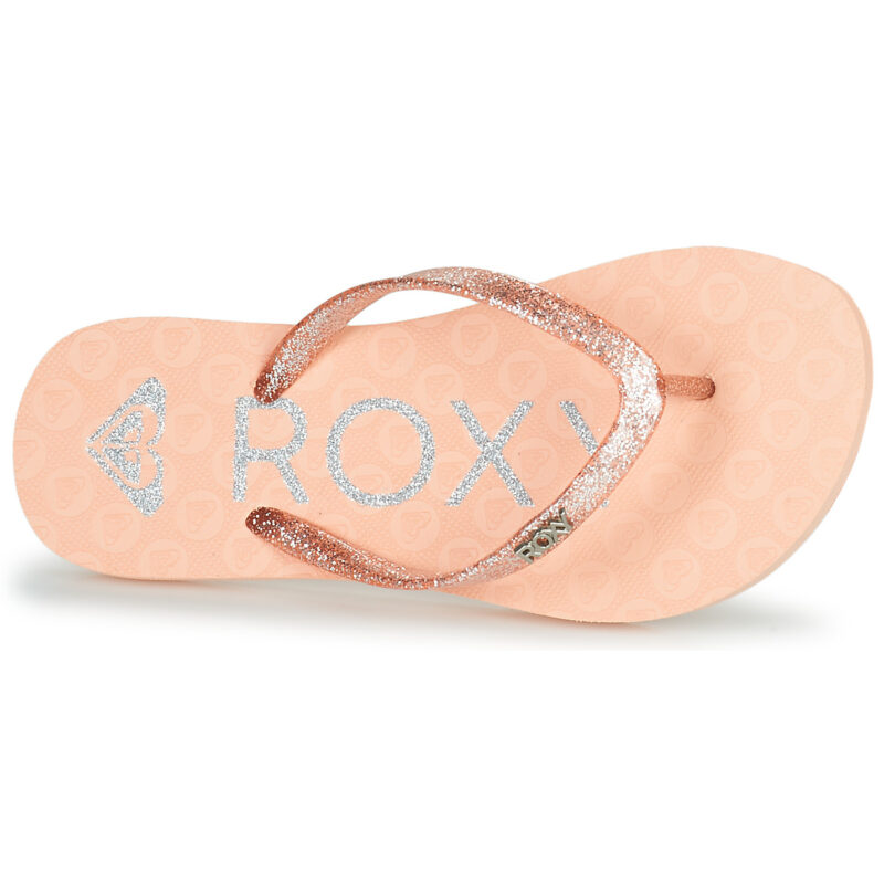 Roxy RG VIVA SPARKLE Pinke Flip-Zehentrenner f&uuml;r M&auml;dchen - Gr&ouml;&szlig;e 6