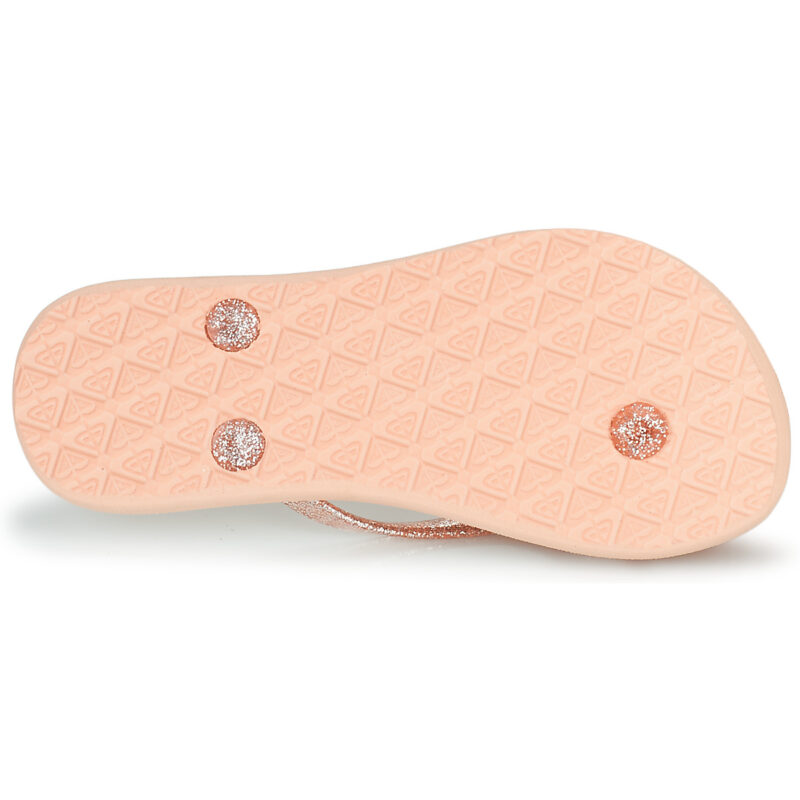 Roxy RG VIVA SPARKLE Pinke Flip-Zehentrenner f&uuml;r M&auml;dchen - Gr&ouml;&szlig;e 7