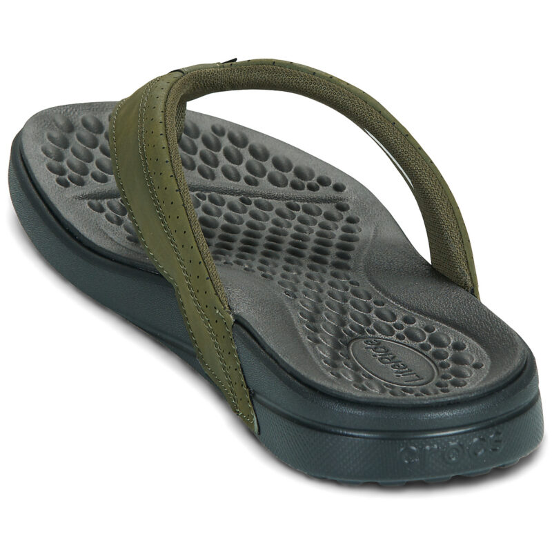 Crocs YUKON SURF LR FLIP kaki pour homme - Taille 5