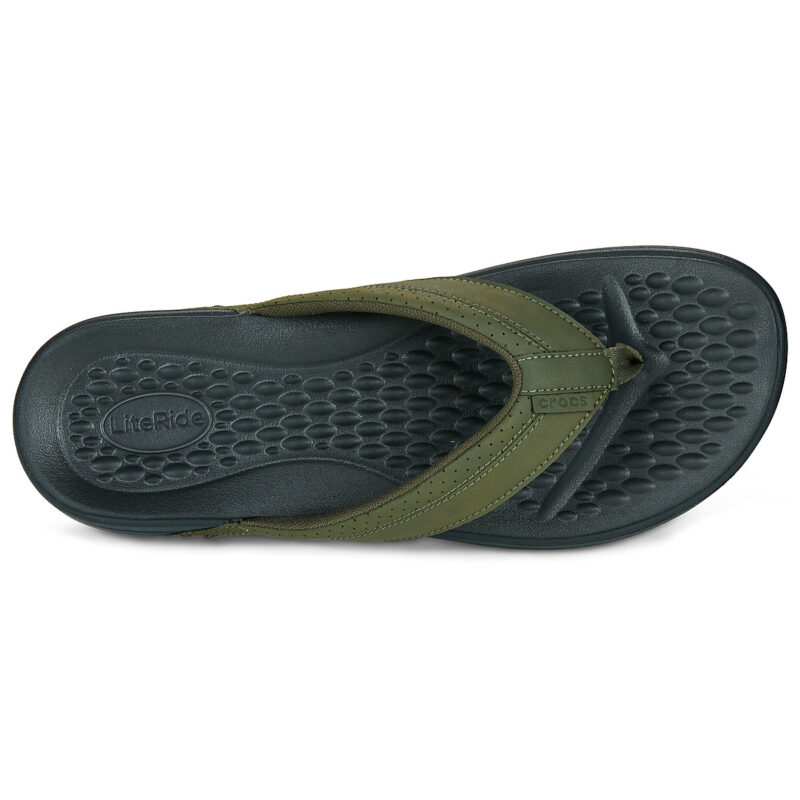 Crocs YUKON SURF LR FLIP kaki pour homme - Taille 6