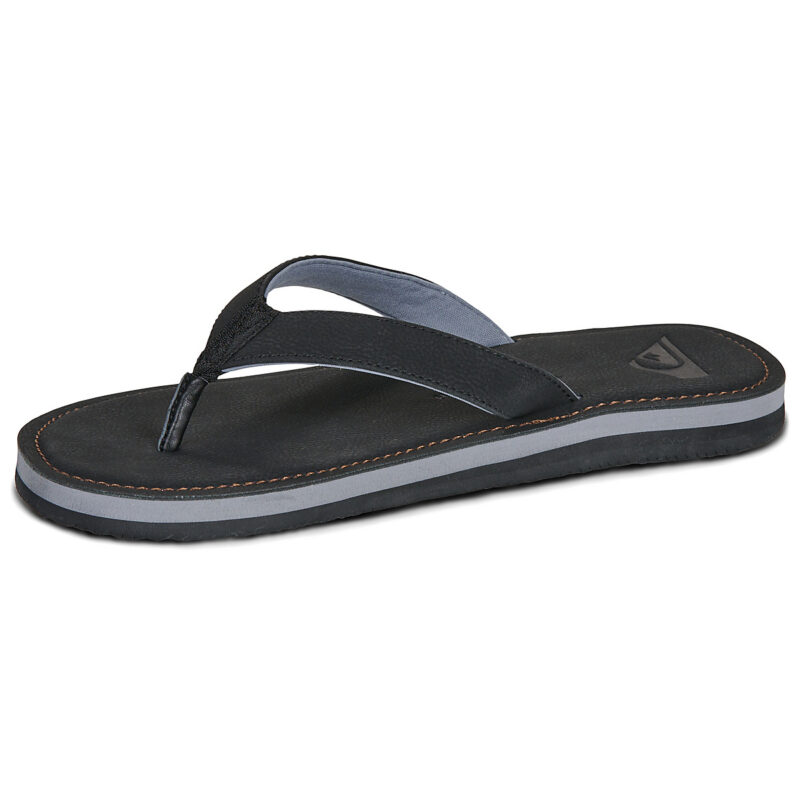 Quiksilver Molokai Nubuk 26 Schwarze Flip-Flops f&uuml;r Herren - Gr&ouml;&szlig;e 4
