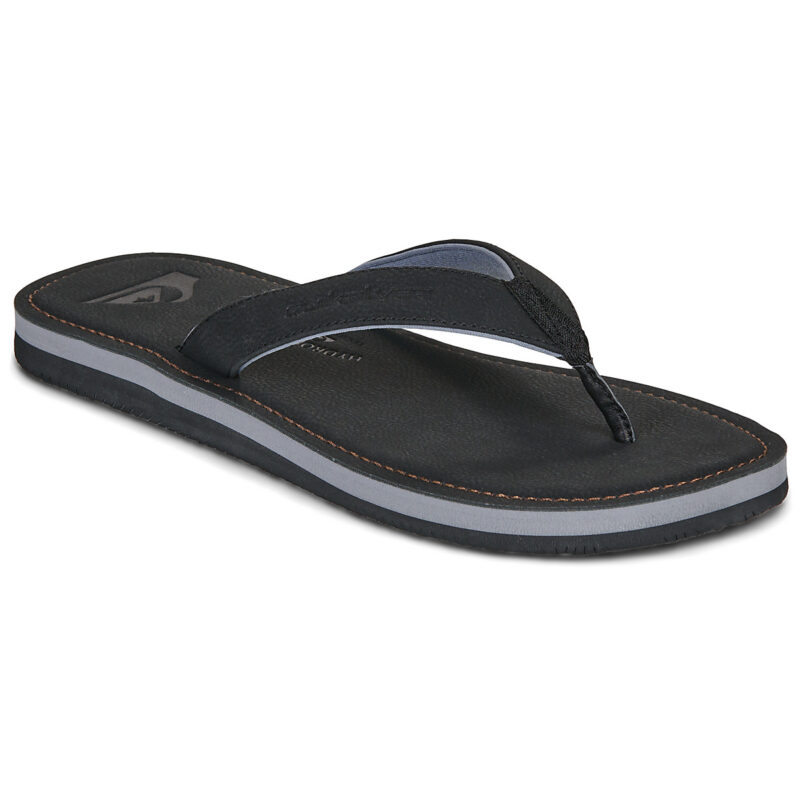 Quiksilver Molokai Nubuk 26 Schwarze Flip-Flops f&uuml;r Herren - Gr&ouml;&szlig;e 1