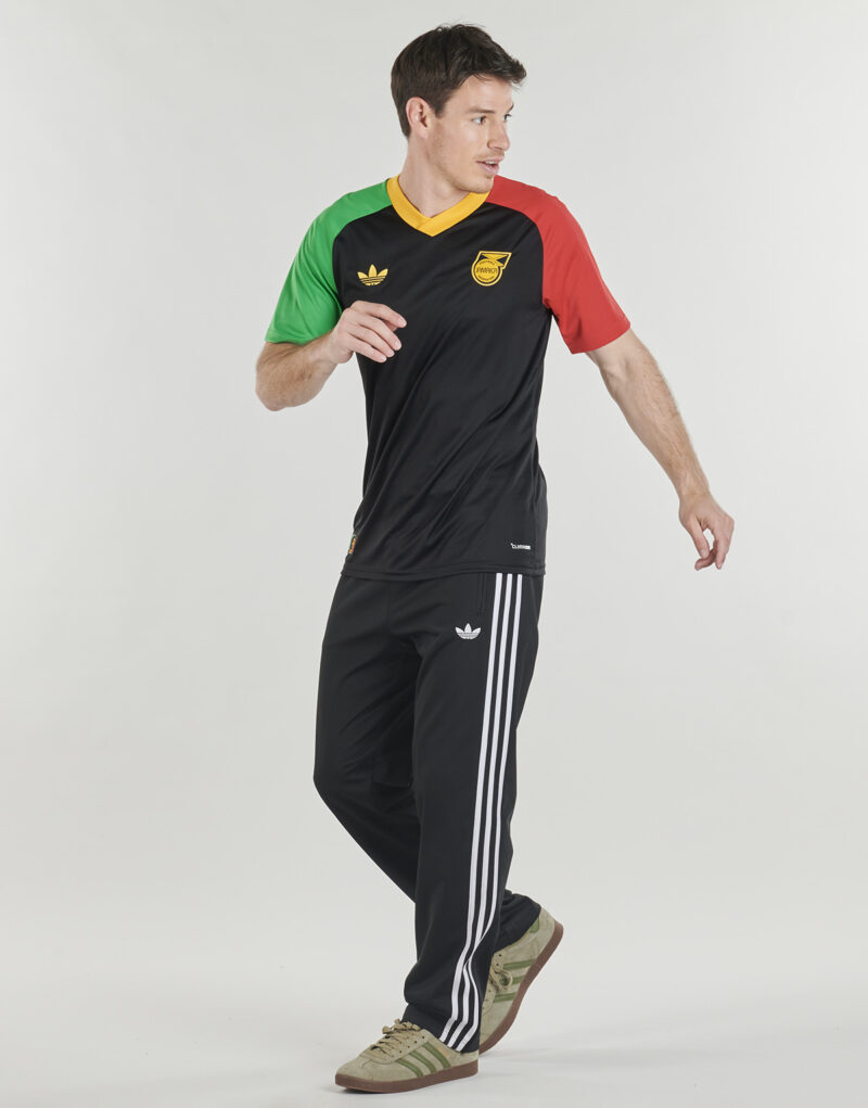 adidas Preshirt Away Jamaica Football Jersey Black Men's Sports Shirts - 3