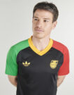 adidas Preshirt Away Jamaica Football Jersey Black Men's Sports Shirts - 4