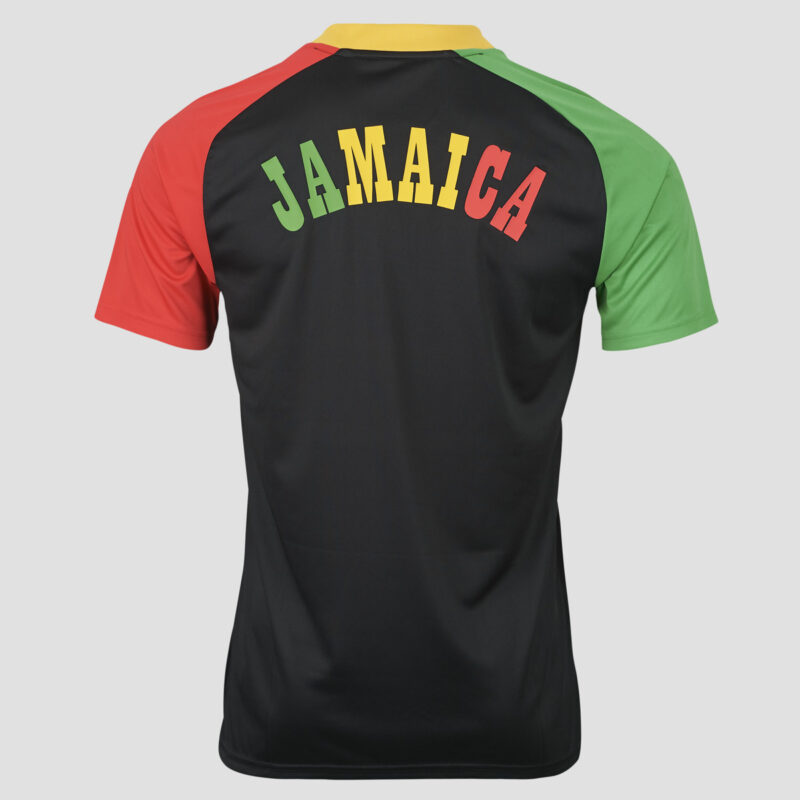 adidas Preshirt Away Jamaica Football Jersey Black Men's Sports Shirts - 5