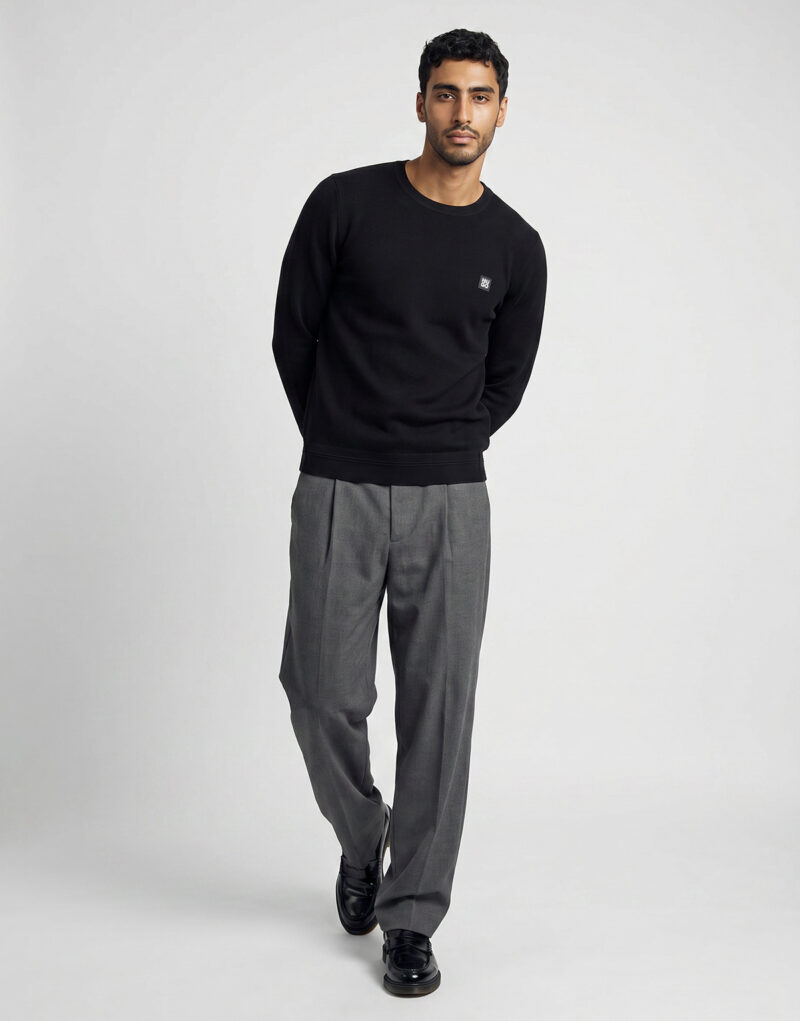 Pullover HUGO Setallo (319516) Schwarz - Herrenpullover - 3