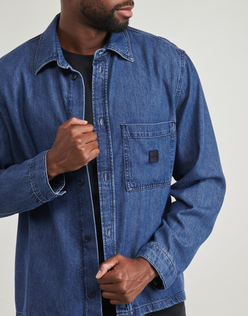 Sobrecamisa BOSS Laredo- BO Azul Sobrecamisa Hombre - 5