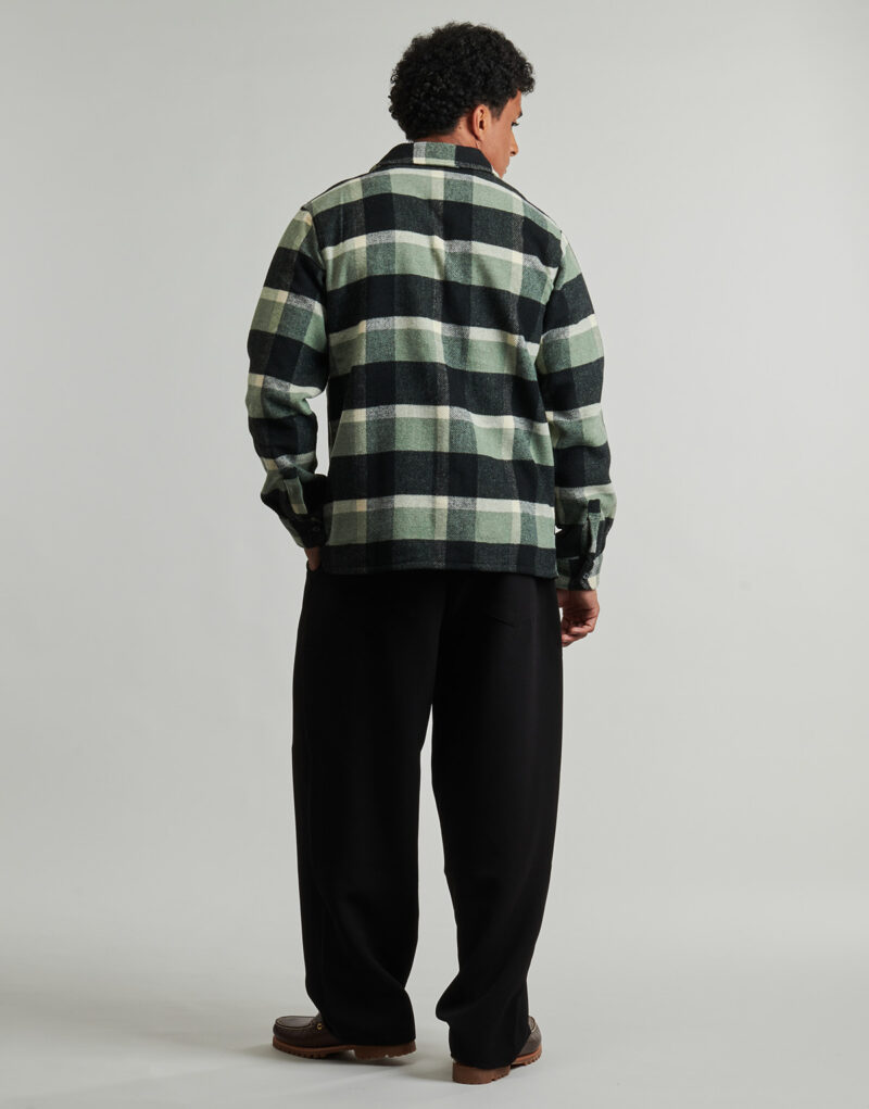 Sobrecamisa Dickies PLAID COALING LS SHIRT Verde Sobrecamisa para hombre - 4