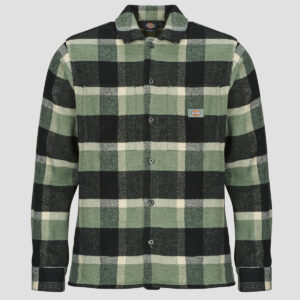 Overshirt uomo Dickies  PLAID COALING LS SHIRT  Verde Dickies 198265411270
