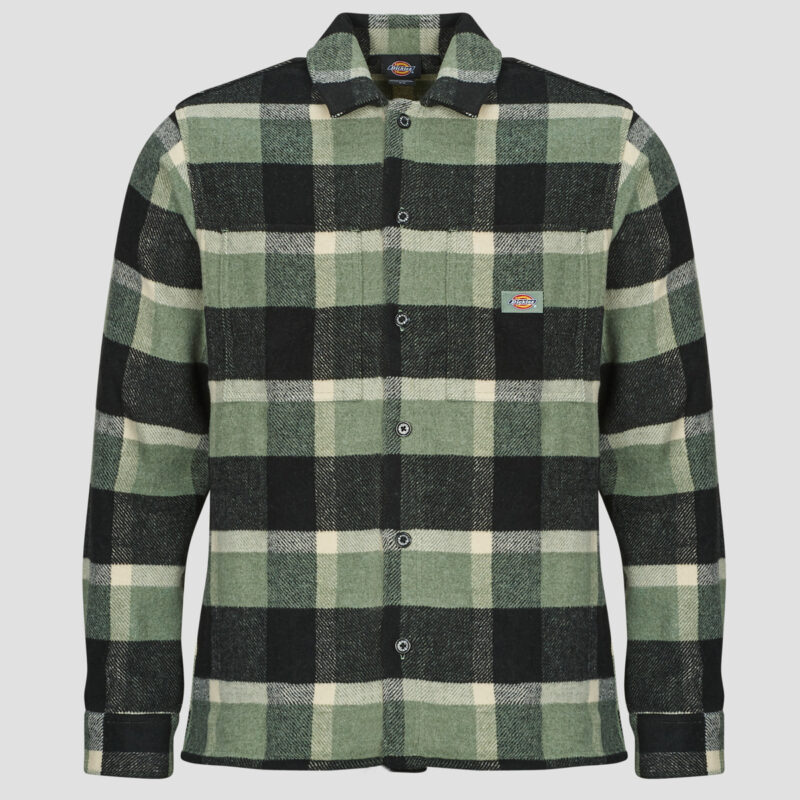 Sobrecamisa Dickies PLAID COALING LS SHIRT Verde Sobrecamisa para hombre - 1