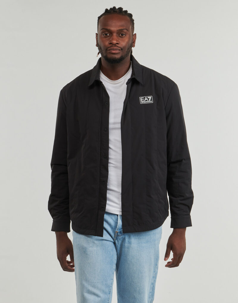 &Uuml;berhemd Emporio Armani EA7 VENTUS7 BOMBER JKT Schwarzes Overshirt f&uuml;r Herren - 2
