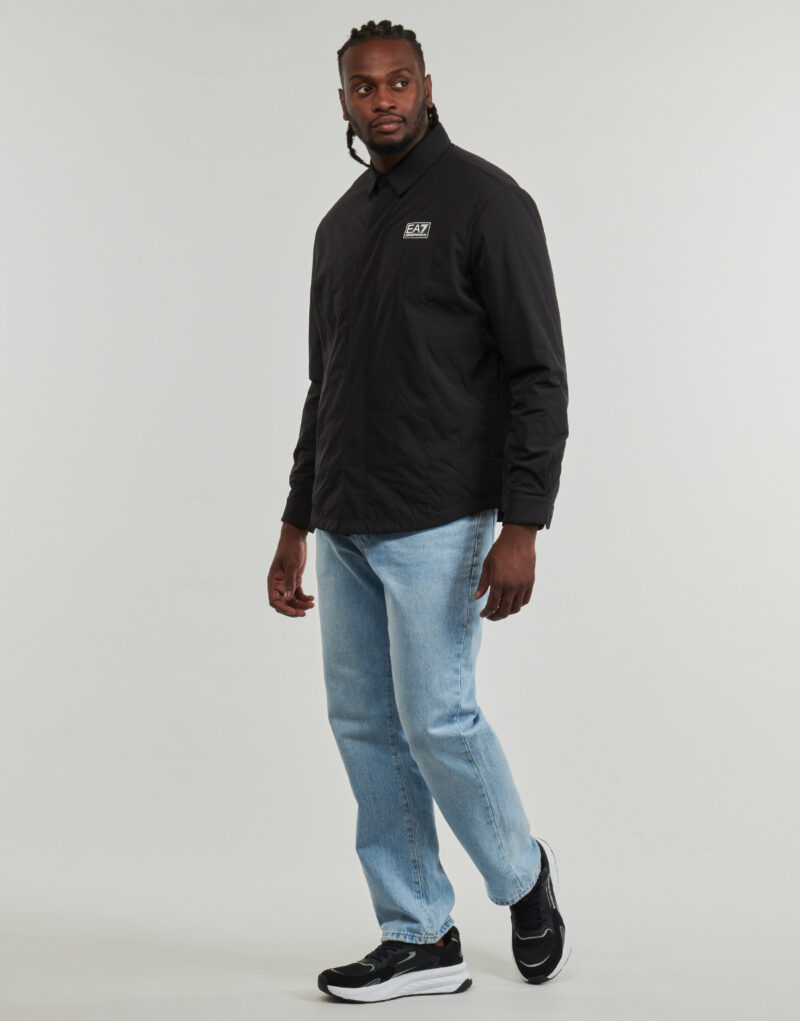 &Uuml;berhemd Emporio Armani EA7 VENTUS7 BOMBER JKT Schwarzes Overshirt f&uuml;r Herren - 3