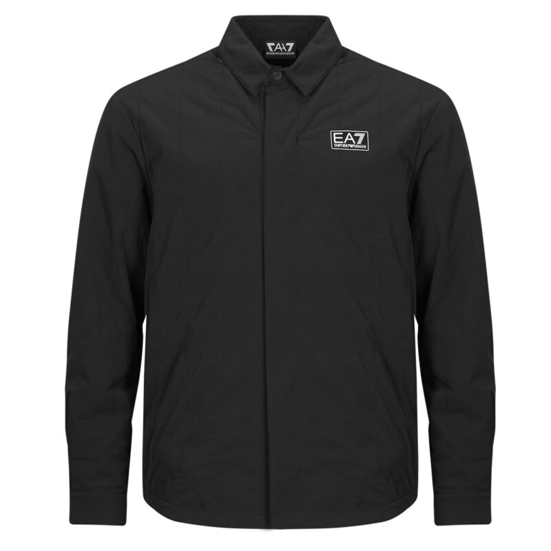 &Uuml;berhemd Emporio Armani EA7 VENTUS7 BOMBER JKT Schwarzes Overshirt f&uuml;r Herren - 1