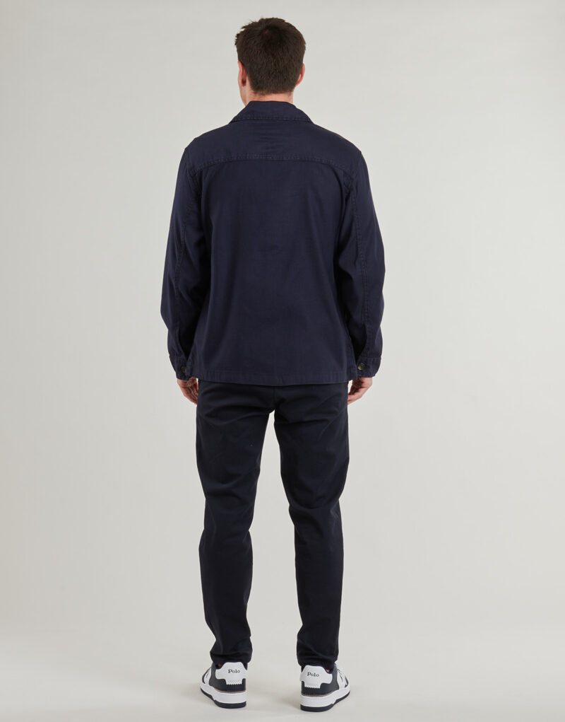 &Uuml;berhemd Gant REG COT/LINEN OVERSHIRT Marine Overshirt Herren - 4