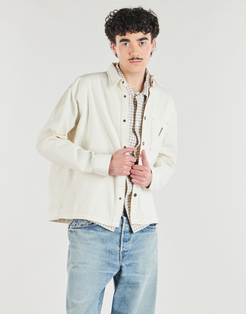 Surchemise Guess Surchemise beige courte oversize GJ pour homme - 2