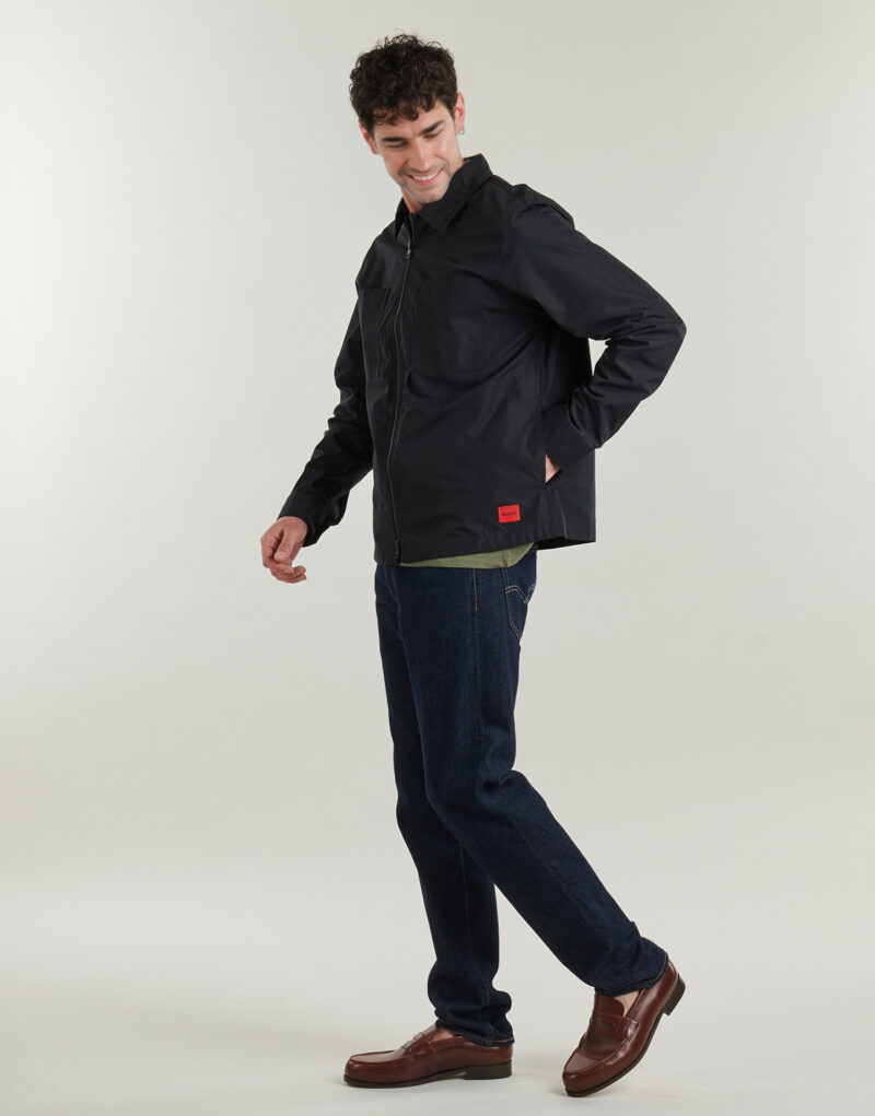 &Uuml;berhemd HUGO Evalom Schwarzes Overshirt f&uuml;r Herren - 3