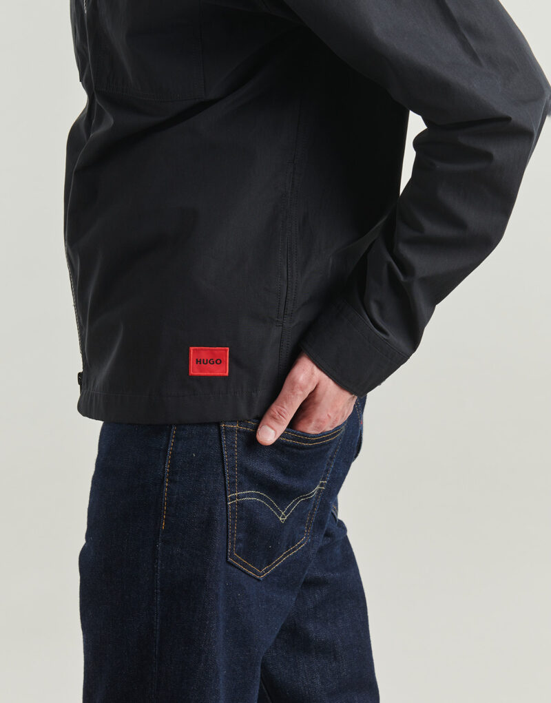&Uuml;berhemd HUGO Evalom Schwarzes Overshirt f&uuml;r Herren - 5