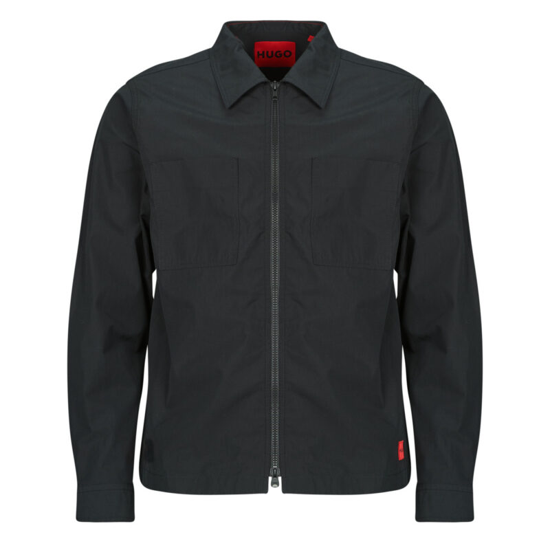 &Uuml;berhemd HUGO Evalom Schwarzes Overshirt f&uuml;r Herren - 1