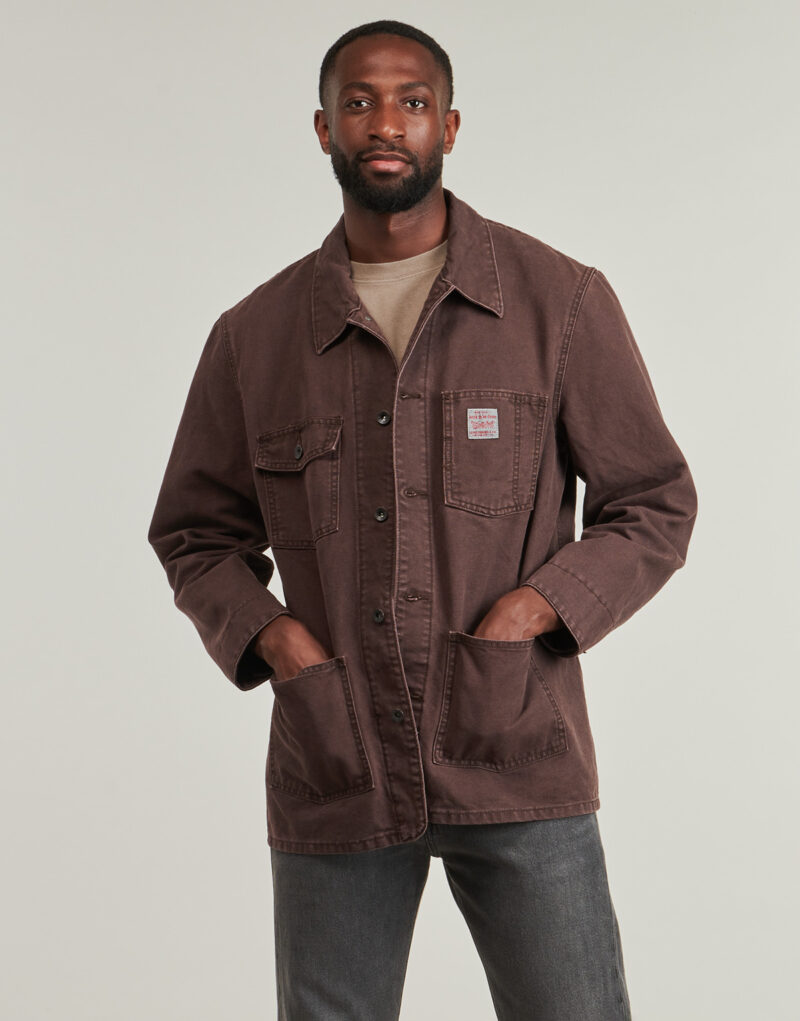 &Uuml;berhemd Levis BERKLEY CHORE COAT Braunes &Uuml;berhemd Herren - 2