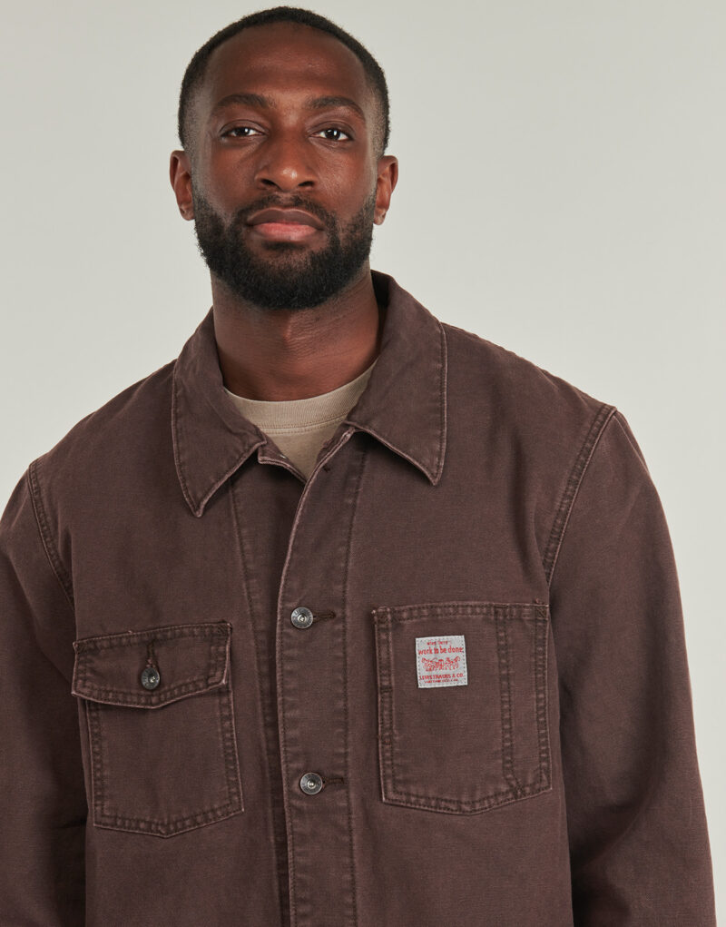 &Uuml;berhemd Levis BERKLEY CHORE COAT Braunes &Uuml;berhemd Herren - 5