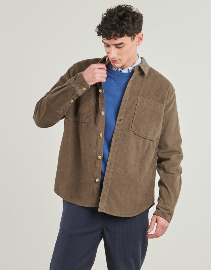 Overshirt Only & Sons ONSALP Khaki Overshirt Herren - 2