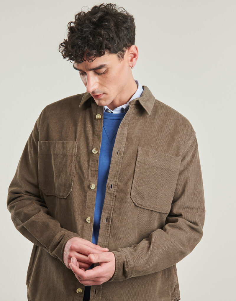 Overshirt Only & Sons ONSALP Khaki Overshirt Herren - 5