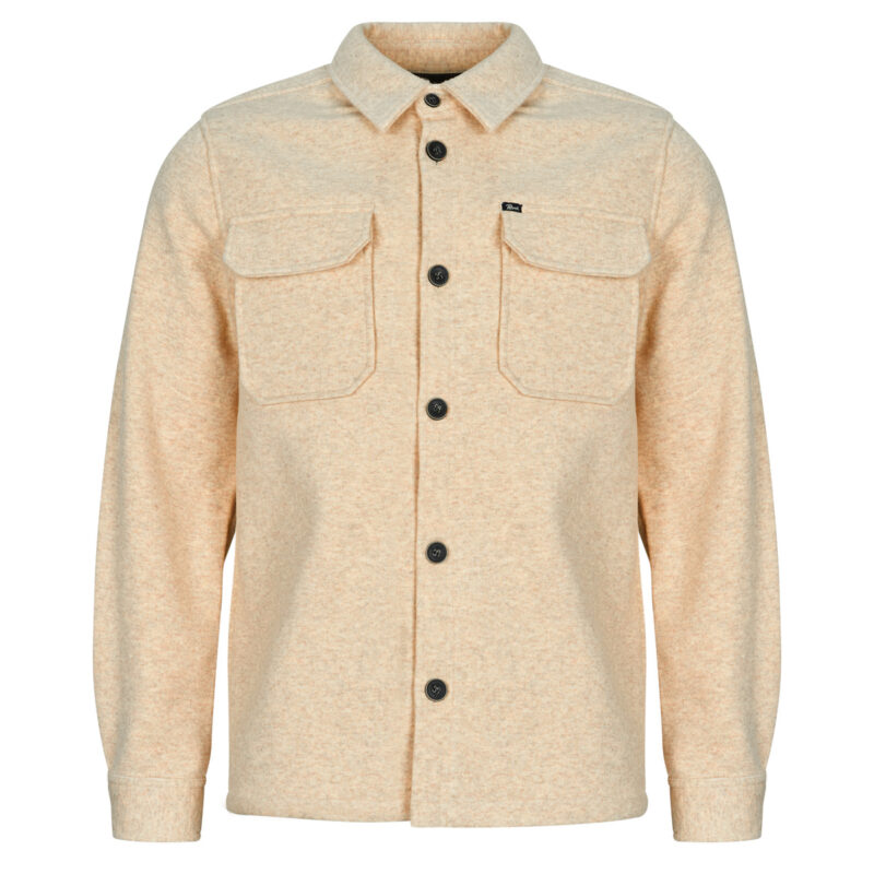 Petrol Industries Herrenhemd Langarm Uni Beige Overshirt Herren - 1