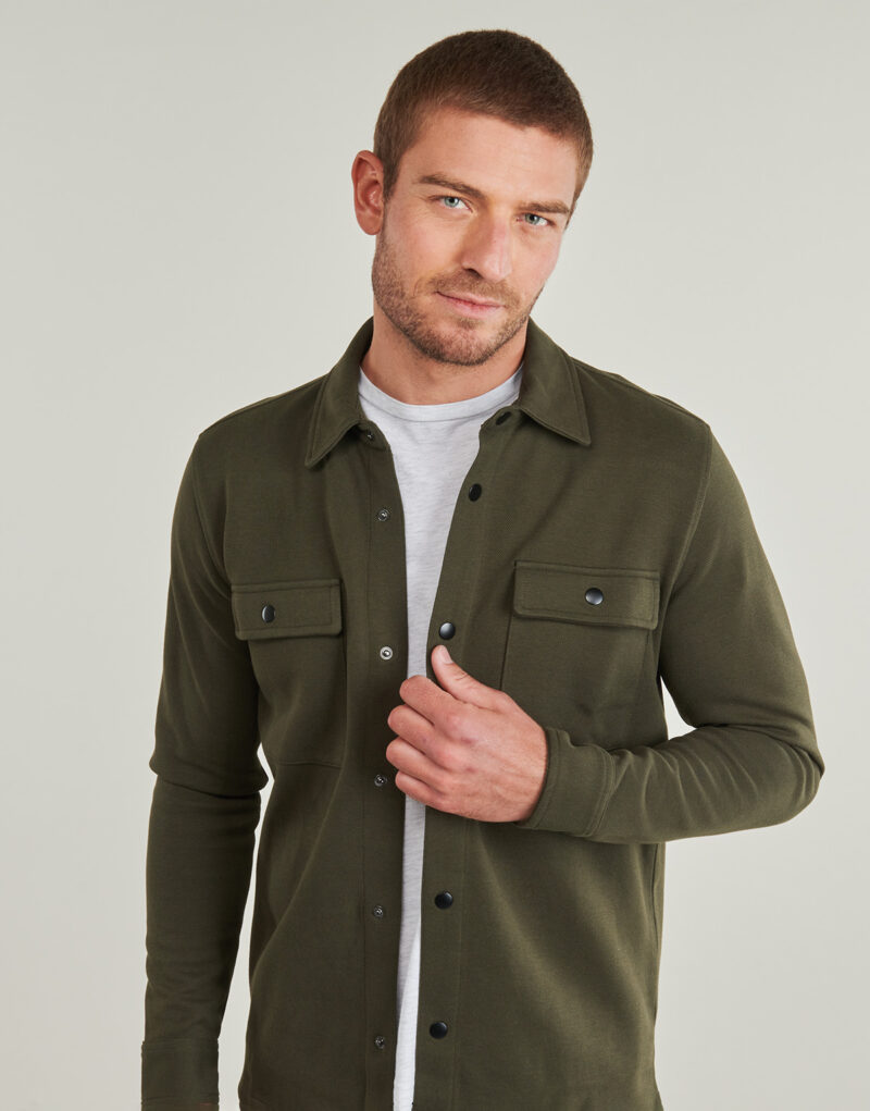 Sobrecamisa Selected SLHJACKIE color caqui para hombre - 5