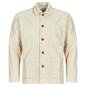 Overshirt uomo Selected  SLHNOAH  Beige Selected 5715716095732