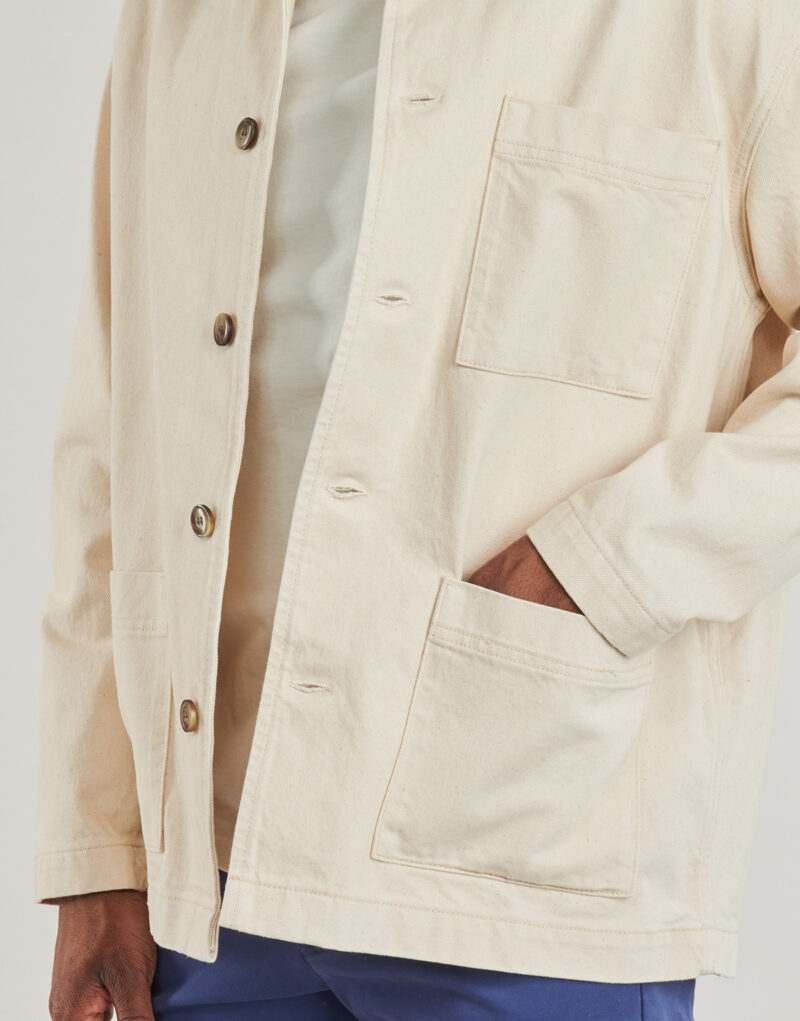 Camisa de sobrecamisa Selected SLHNOAH Beige Camisa de sobrecamisa Hombre - 5