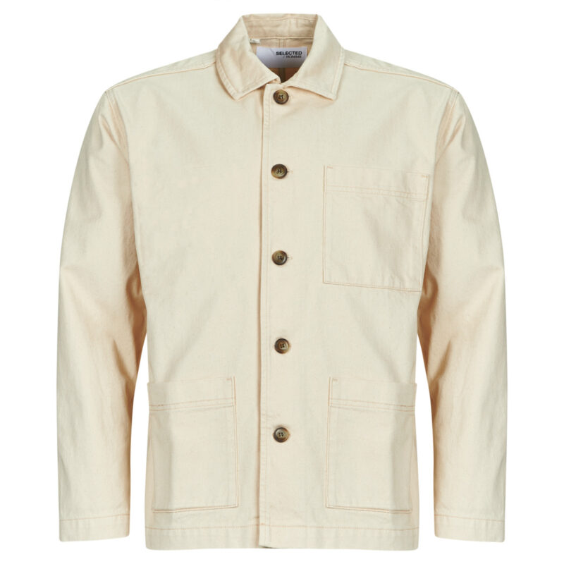 Sobrecamisa Selected SLHNOAH Beige Sobrecamisa Hombre - 1