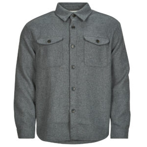 Overshirt uomo Selected  SLHRLXPABLO WOOL BLEND OVERSHIRT  Grigio Selected 5715731462779