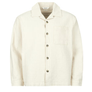 Overshirt uomo Selected  SLHRLXRAY UNDYED OVERSHIRT  Beige Selected 5715866799054