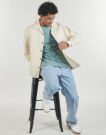 Overshirt Selected SLHRLXRAY UNDYED OVERSHIRT Beige Overshirt Hombre - 5