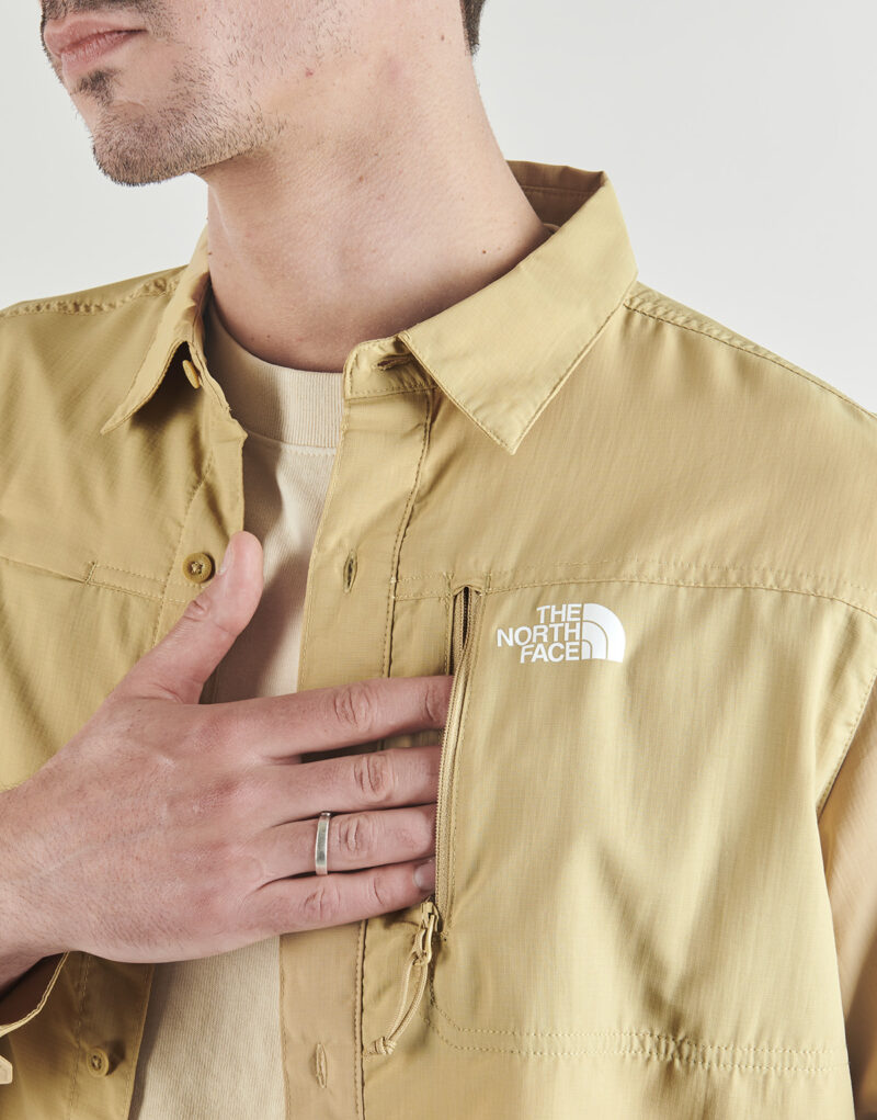 Surchemise The North Face SEQUOIA &agrave; manches longues beige pour homme - 5