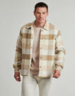 Sobrecamisa Timberland High con forro polar, color beige, para hombre - 2