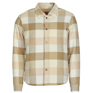 Overshirt uomo Timberland  High pile Lined Overshirt  Beige Timberland 197803841517