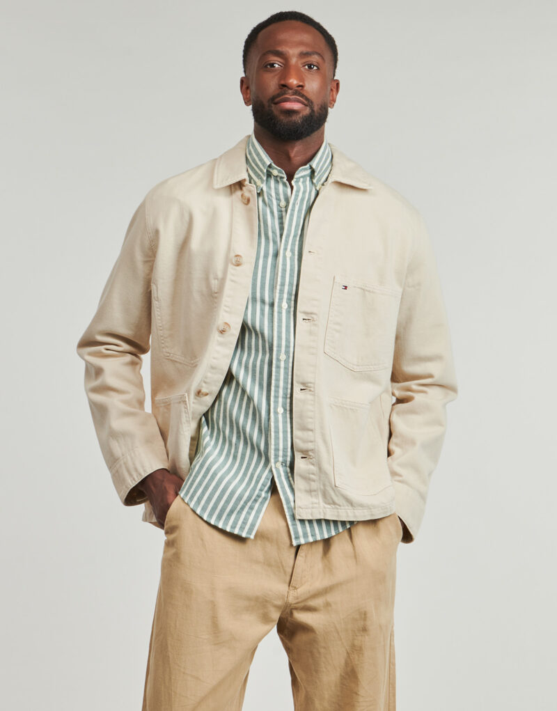 Tommy Hilfiger Chore Jacket RGD GMD Beige Overshirt Herren - 2