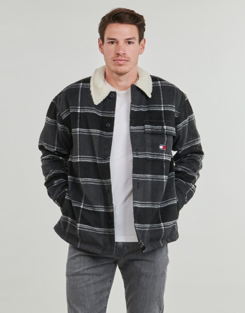 Overshirt Tommy Jeans TJM CHECK SHERPA OVERSHIRT EXT Multicolored Overshirt Men - 2