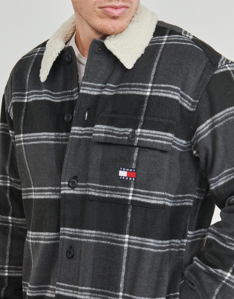 Overshirt Tommy Jeans TJM CHECK SHERPA OVERSHIRT EXT Multicolored Overshirt Men - 5