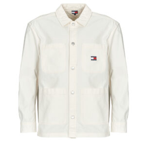 Overshirt uomo Tommy Jeans  TJM ESSENTIAL OVERSHIRT EXT  Bianco Tommy Jeans 8721289928701