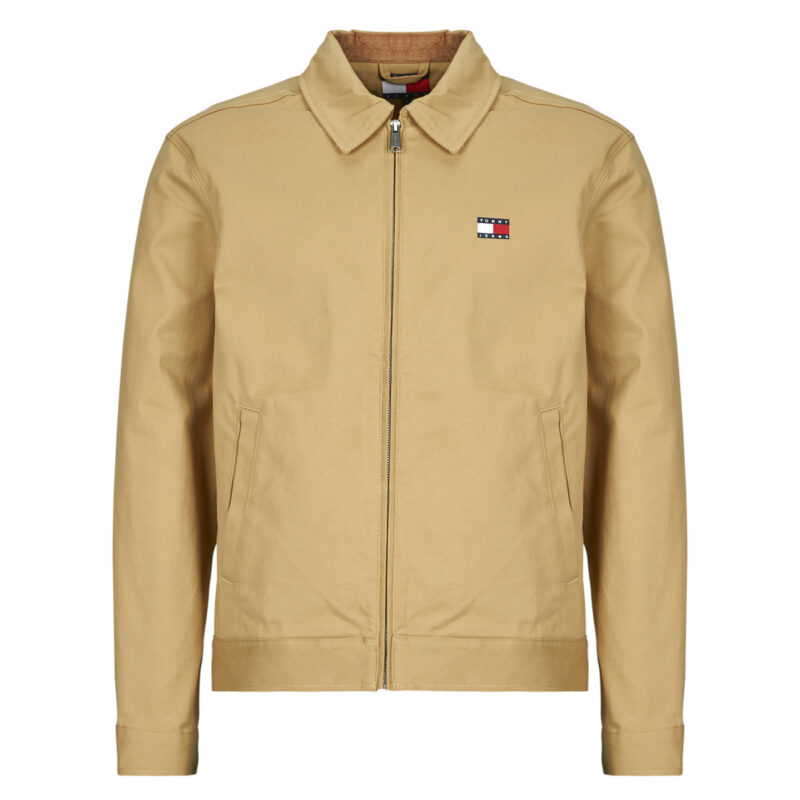 Surchemise Tommy Jeans TJM REG en coton marron pour homme - 1