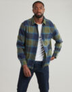 Overshirt Vans M LARKSPUR PLAID FLANNEL Blu Overshirt Uomo - 2