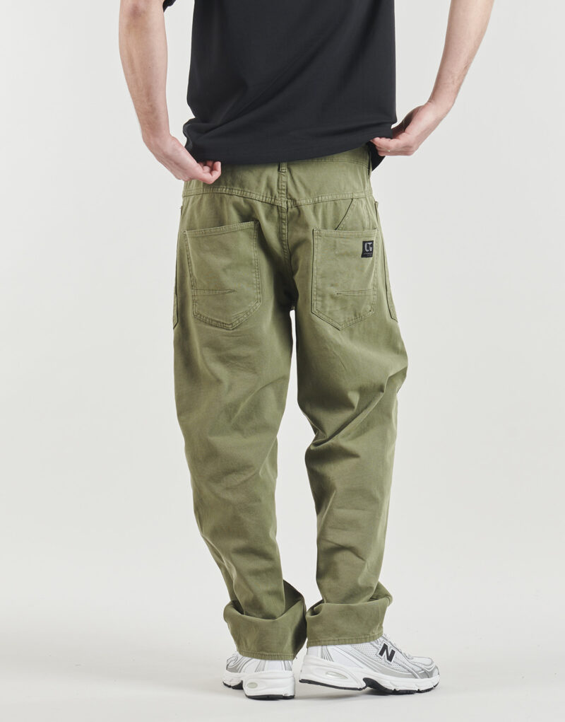 Pantaolini dritti Le Temps des Cerises HOBO Kaki - Pantaolini dritti Abbigliamento Uomo - 4