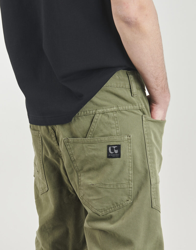 Pantaolini dritti Le Temps des Cerises HOBO Kaki - Pantaolini dritti Abbigliamento Uomo - 5