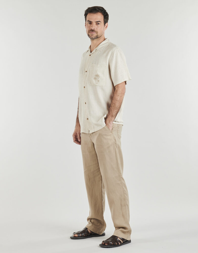 Pantaolini dritti Selected SLH196-STRAIGHT JEREMY LINEN Beige Pantaolini dritti Uomo - 3