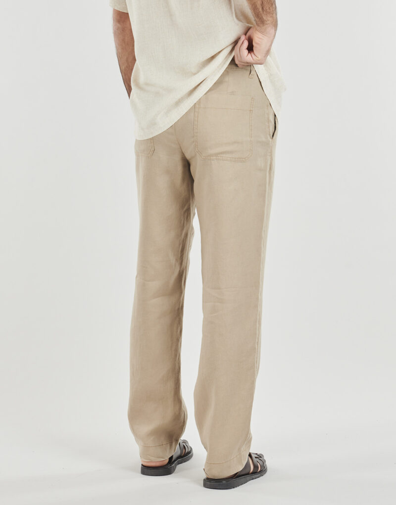 Pantaolini dritti Selected SLH196-STRAIGHT JEREMY LINEN Beige Pantaolini dritti Uomo - 4