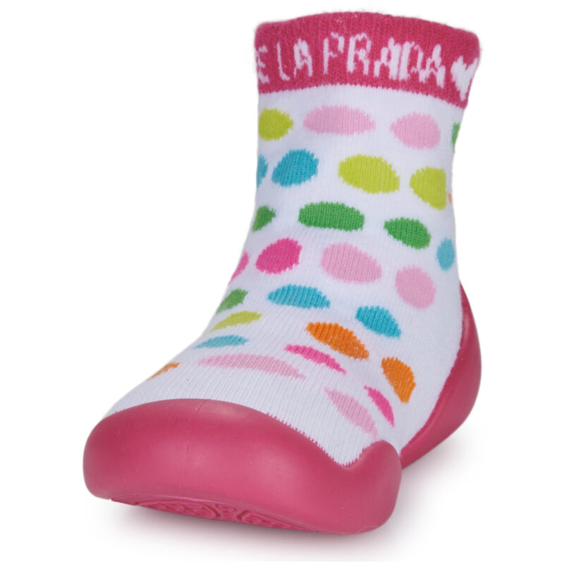 Agatha Ruiz de la Prada SOCKS White Slippers for Girls - 3