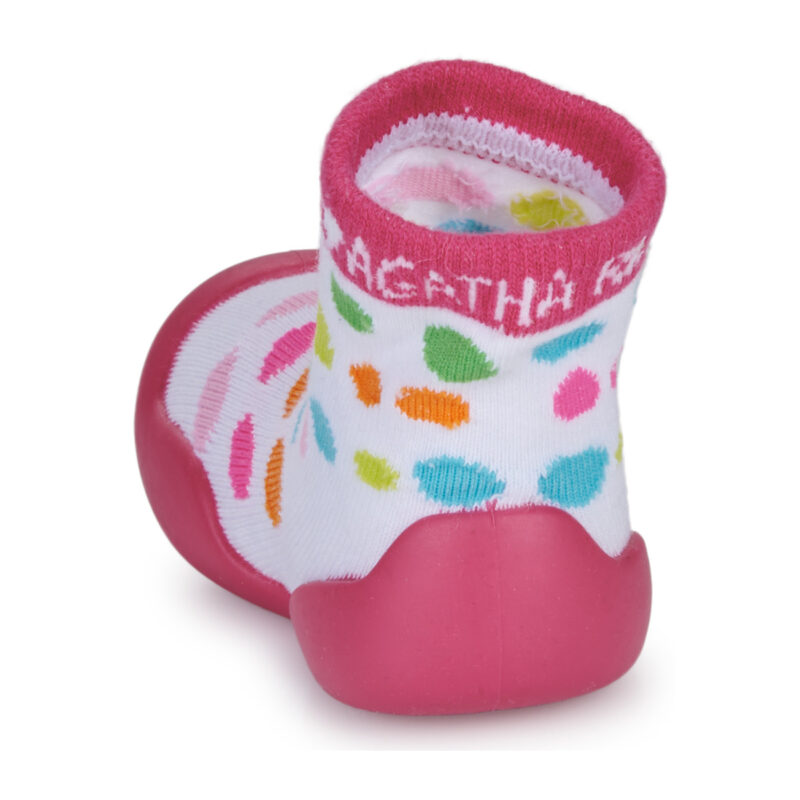 Agatha Ruiz de la Prada SOCKS White Slippers for Girls - 5